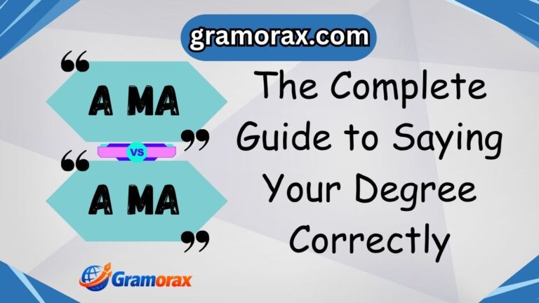 A MA or An MA? The Complete Guide to Saying Your Degree Correctly