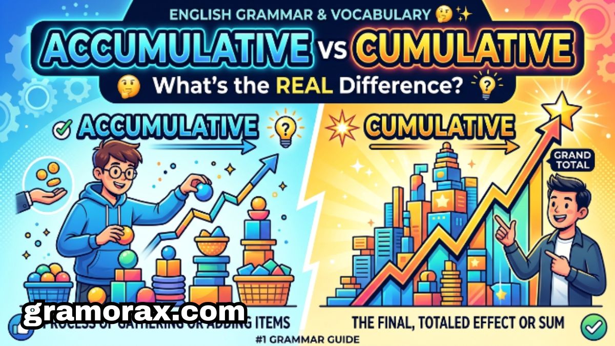 Accumulative vs Cumulative: What's the Real Difference? 🤔✨