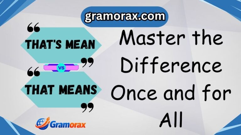 That's Mean vs That Means 😎 – Master the Difference Once and for All