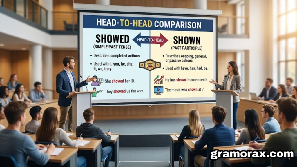 Shown vs Showed: The Complete Guide to Using These Two Forms Correctly ✨