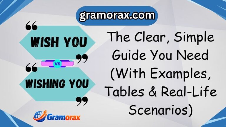 Wish You vs Wishing You: The Clear, Simple Guide You Need (With Examples, Tables & Real-Life Scenarios)