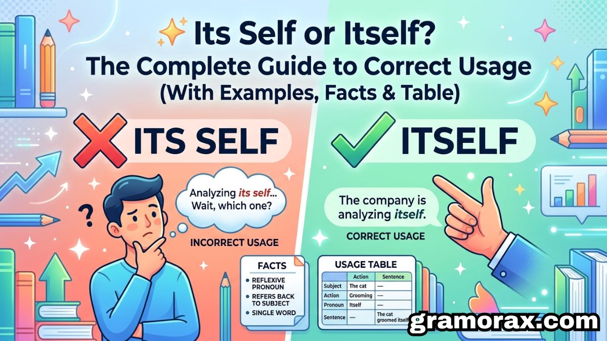 ✨ Its Self or Itself? The Complete Guide to Correct Usage (With Examples, Facts & Table)