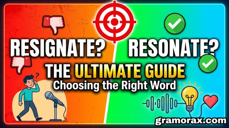 🎯 Resignate or Resonate? The Ultimate Guide to Choosing the Right Word