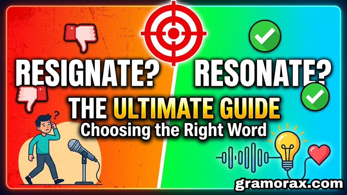 🎯 Resignate or Resonate? The Ultimate Guide to Choosing the Right Word