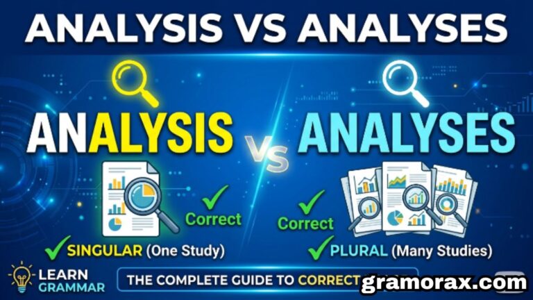 🔍 Analysis vs Analyses: The Complete Guide to Using These Words Correctly