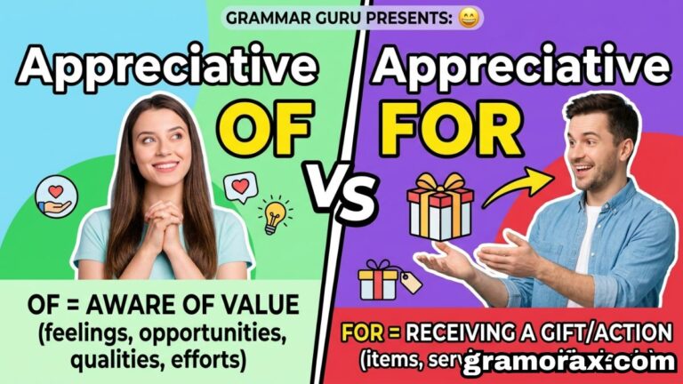 😊 Appreciative of vs Appreciative for: The Complete Guide You'll Ever Need