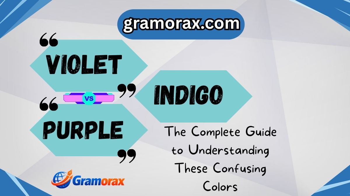 Violet vs Indigo vs Purple 🌈 — The Complete Guide to Understanding These Confusing Colors