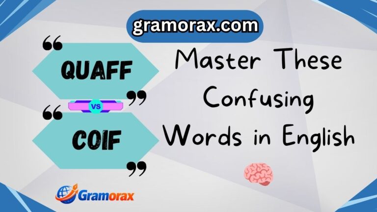 Quaff or Coif? Master These Confusing Words in English 🧠
