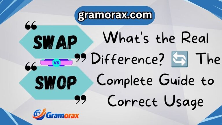 Swap vs Swop: What's the Real Difference? 🔄 The Complete Guide to Correct Usage