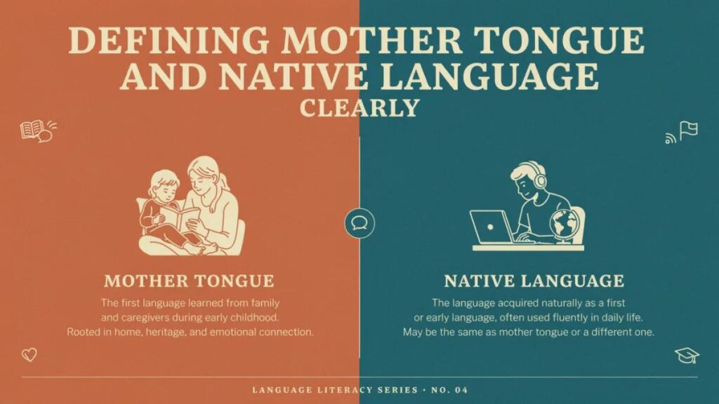 🌍 Mother Tongue vs Native Language: Understanding the Real Difference in Simple Words

