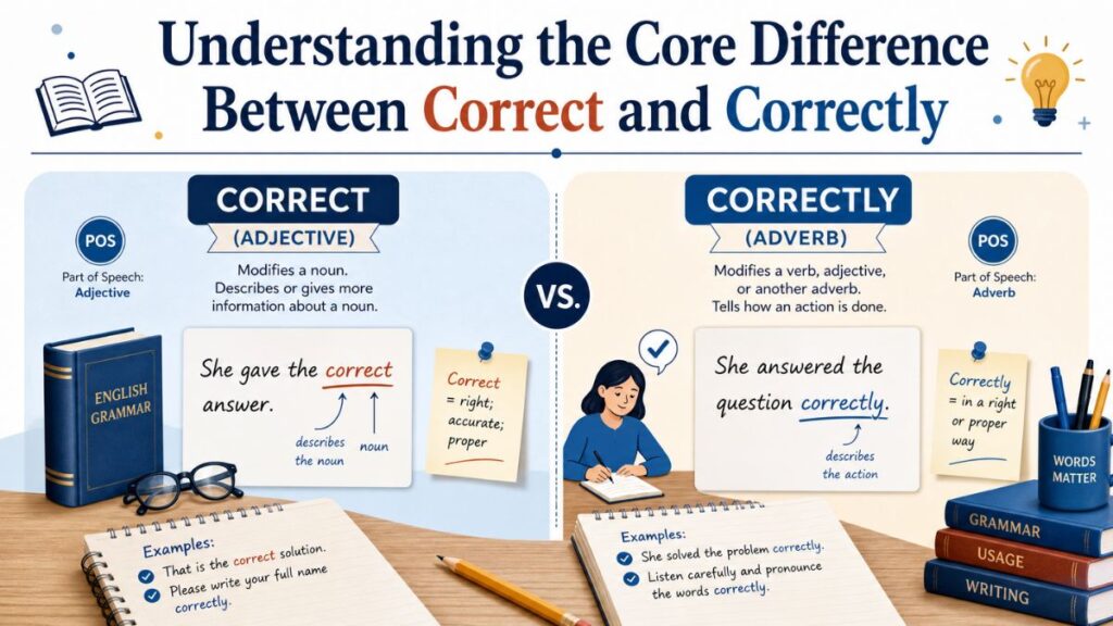 Correct vs Correctly: How to Use Them Perfectly ✅

