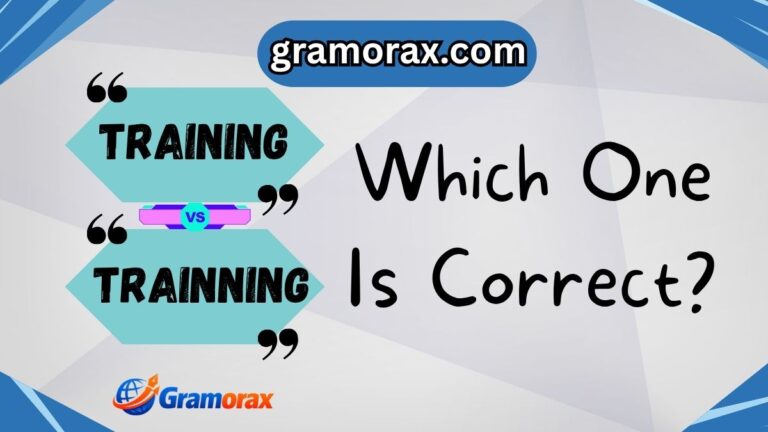 Training or Trainning: Which One Is Correct?