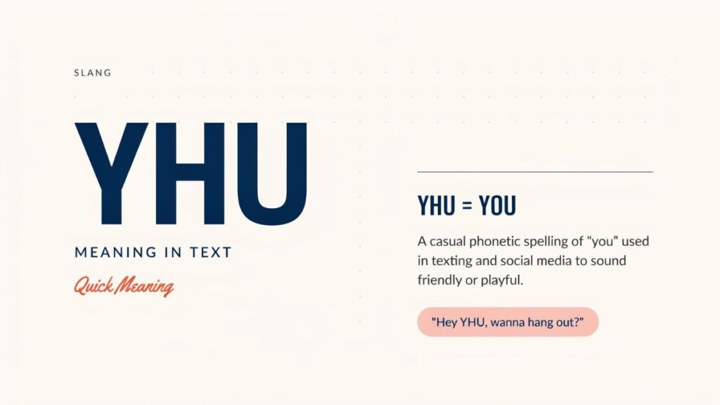 YHU Meaning In Text: Definition, Usage & Social Media Guide